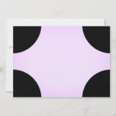 Lilac Modern Birthday Einladung (Rückseite)