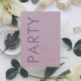 Lilac Modern Mauve Lila Namen Hochzeitsempfang Begleitkarte