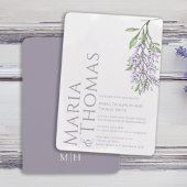 Lilac Moderne Elegante Watercolor Einladung