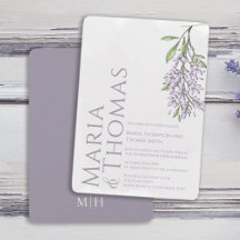 Lilac Moderne Elegante Watercolor