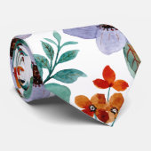 Lilac Modernes Hübsches Wasserfarbmuster Krawatte (Gerollt)