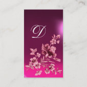 LILAC-MONOGRAMM FÜR LILA BLUME VISITENKARTE (Rückseite)