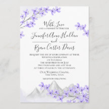 Lilac Mountain Lila Wedding