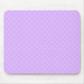 Lilac Mousepad mit kleinen weißen Herzen (Vorne)