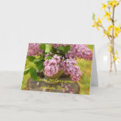 Lilac-Muttertagskarte Karte (Gelbe Blume)