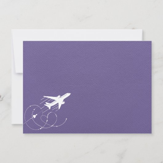 Lilac New York City Passport Dankeskarte (Rückseite)