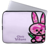 Lilac Niedlich Camouflage Bunny Rabbit Individuell Laptopschutzhülle (Vorderseite)