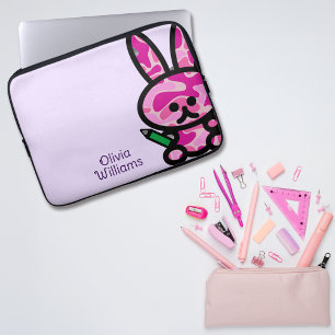 Lilac Niedlich Camouflage Bunny Rabbit Individuell Laptopschutzhülle