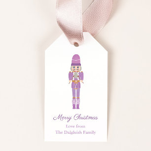 Lilac Nutcracker Ballet Holzwolle Weihnachten Geschenkanhänger