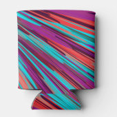 Lilac Orange Aquamarine Abstrakte geometrische Fea Dosenkühler (Rückseite)