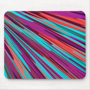 Lilac Orange Aquamarine Abstrakte geometrische Fea Mousepad