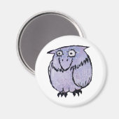 LILAC OWL MAGNET (Vorderseite/Rückseite)