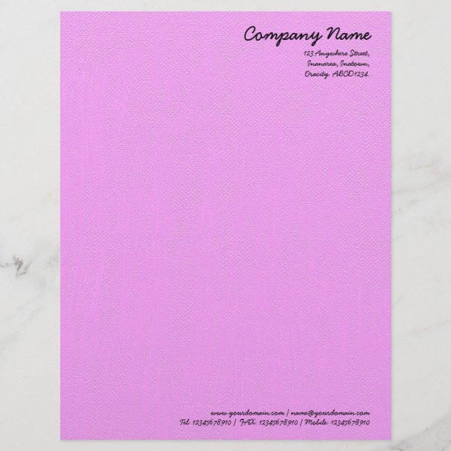 Lilac Painted Leinwand Look Briefkopf (Vorderseite)