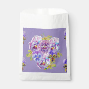 Lilac Pansy Purple Blumen Blumenkästen Gastgeschen Geschenktütchen