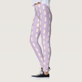 Lilac Pastel Yellow Pattern Leggings (Links)