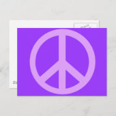 Lilac Peace Sign Products Postkarte (Vorne/Hinten)