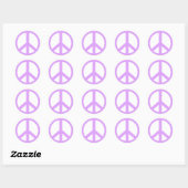 Lilac Peace Sign Stickers (Blatt)