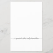 Lilac & Peach Floral Wedding Candy Bar Wrapper Flyer (Hinten)