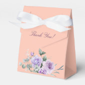 Lilac Peach Peony Floral Baby Shower Geschenkschachtel (Vorderseite)