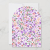 Lilac & Peach Rose Garden Arches Canopy Wedding Einladung (Rückseite)