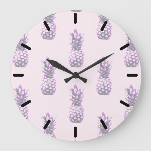 Lilac pinaple große wanduhr (Vorderseite)