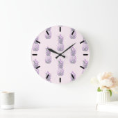 Lilac pinaple große wanduhr (Zuhause)