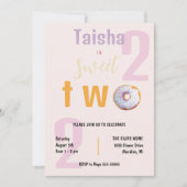 Lilac Pink Sprinkle Donut Aquarellbilder (Vorderseite)