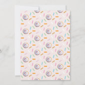 Lilac Pink Sprinkle Donut Aquarellbilder (Rückseite)