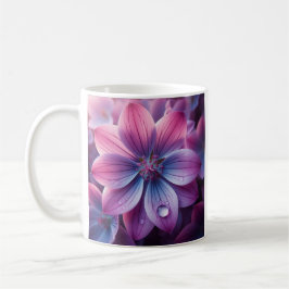 Lilac Pink und Lila FrühlingsBlume Kaffeetasse