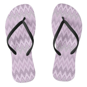 Lilac, pink, zigzack badesandalen