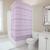 Lilac, pink, zigzack duschvorhang (Beispiel)