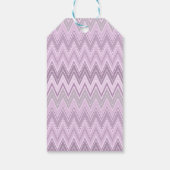 Lilac, pink, zigzack geschenkanhänger (Rückseite)