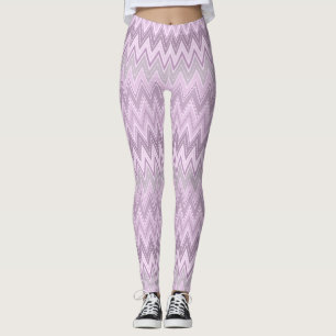 Lilac, pink, zigzack leggings
