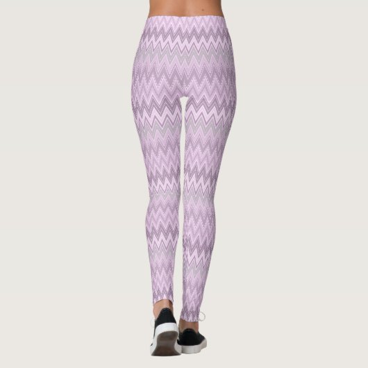 Lilac, pink, zigzack leggings (Rückseite)