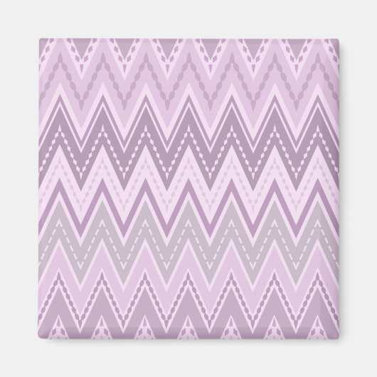 Lilac, pink, zigzack magnet (Vorne)