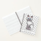Lilac Point Birman / Ragdoll Cat & Custom Text Notizblock (Innenseite)