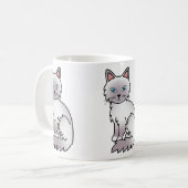 Lilac Point Birman / Ragdoll Cat Kaffeetasse (Vorderseite Links)