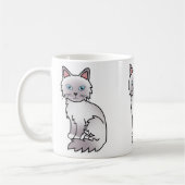 Lilac Point Birman / Ragdoll Cat Kaffeetasse (Links)