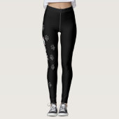 Lilac Point Birman / Ragdoll Cat & Paws Black Leggings (Vorderseite)