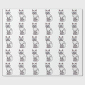 Lilac Point Birman / Ragdoll Niedlich Cat Pattern Geschenkpapier (Flach)