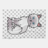 Lilac Point Birman / Ragdoll Niedlich Cat & Paws Geschirrtuch (Horizontal)