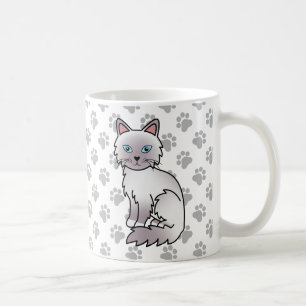 Lilac Point Birman / Ragdoll Niedlich Cat & Paws Kaffeetasse