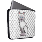 Lilac Point Birman / Ragdoll Niedlich Cat & Paws Laptopschutzhülle (Vorne Rechts)