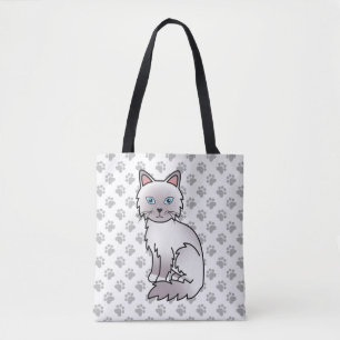 Lilac Point Birman / Ragdoll Niedlich Cat & Paws Tasche