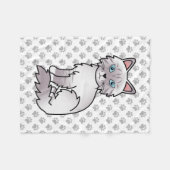 Lilac Point Tabby Birman / Ragdoll Niedlich Cat & Fleecedecke (Vorderseite (Horizontal))