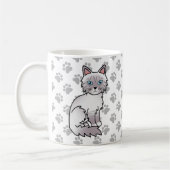 Lilac Point Tabby Birman / Ragdoll Niedlich Cat &  Kaffeetasse (Links)