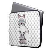 Lilac Point Tabby Birman / Ragdoll Niedlich Cat &  Laptopschutzhülle (Vorderseite Links)