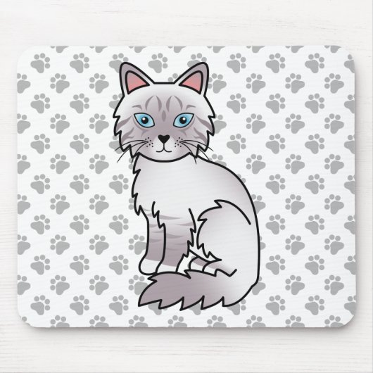 Lilac Point Tabby Birman / Ragdoll Niedlich Cat &  Mousepad (Vorne)