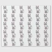 Lilac Point Tabby Birman/Ragdoll Niedlich Cat Patt Geschenkpapier (Flach)