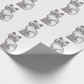 Lilac Point Tabby Birman/Ragdoll Niedlich Cat Patt Geschenkpapier (Ecke)